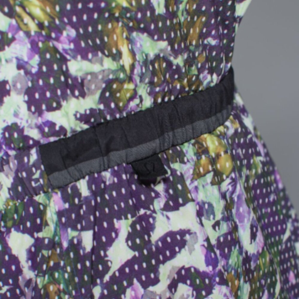 (6193) LULULEMON City Summer Dress - Sz 6 in Floral Sport White Multi - Picture 8 of 11